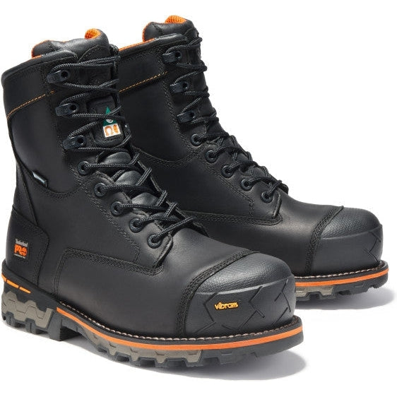 Black insulated hot sale work boots