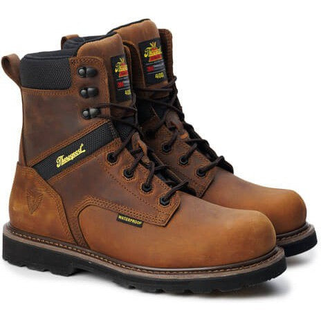 Thorogood Men s Jobsite 8 Safety Toe WP 400G Work Boot Horse 804 4244