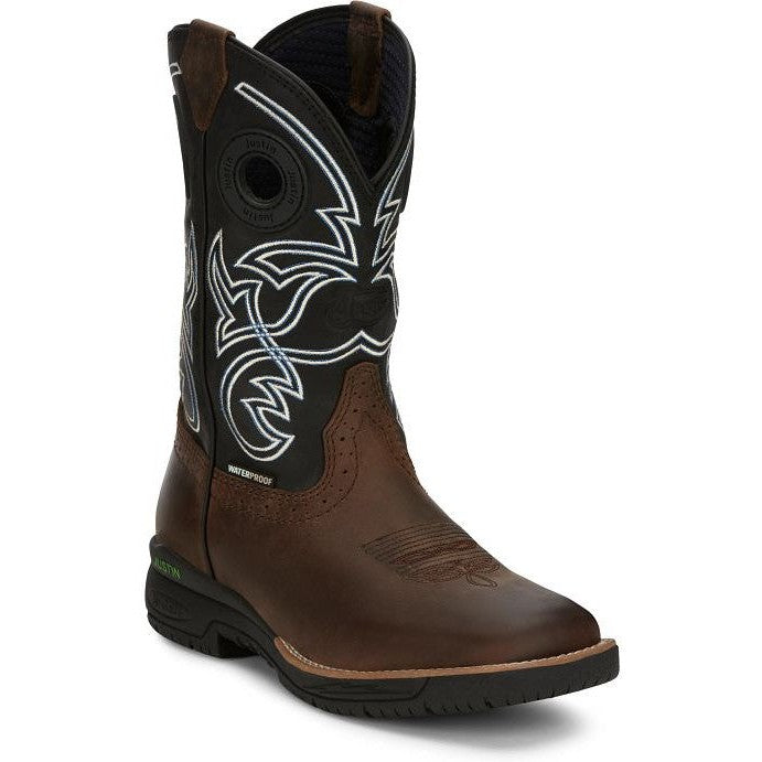 Black cowboy work boots online