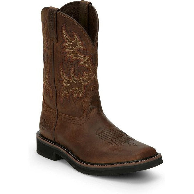 Justin mens cowboy sale boots square toe