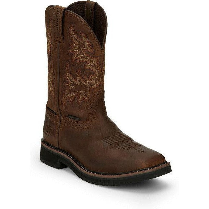 Justin boots clearance brown