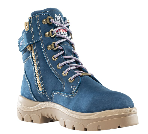 Steel Blue 812861 Womens 6 Southern Cross Zip Steel Toe Work Boots