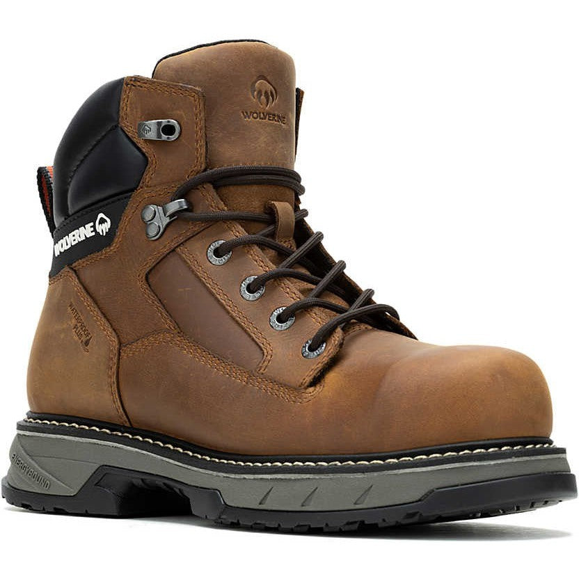 Men s Wolverine Boots ReForce EnergyBound Carbonmax 6 inch Work Boot Cashew 8.5 M