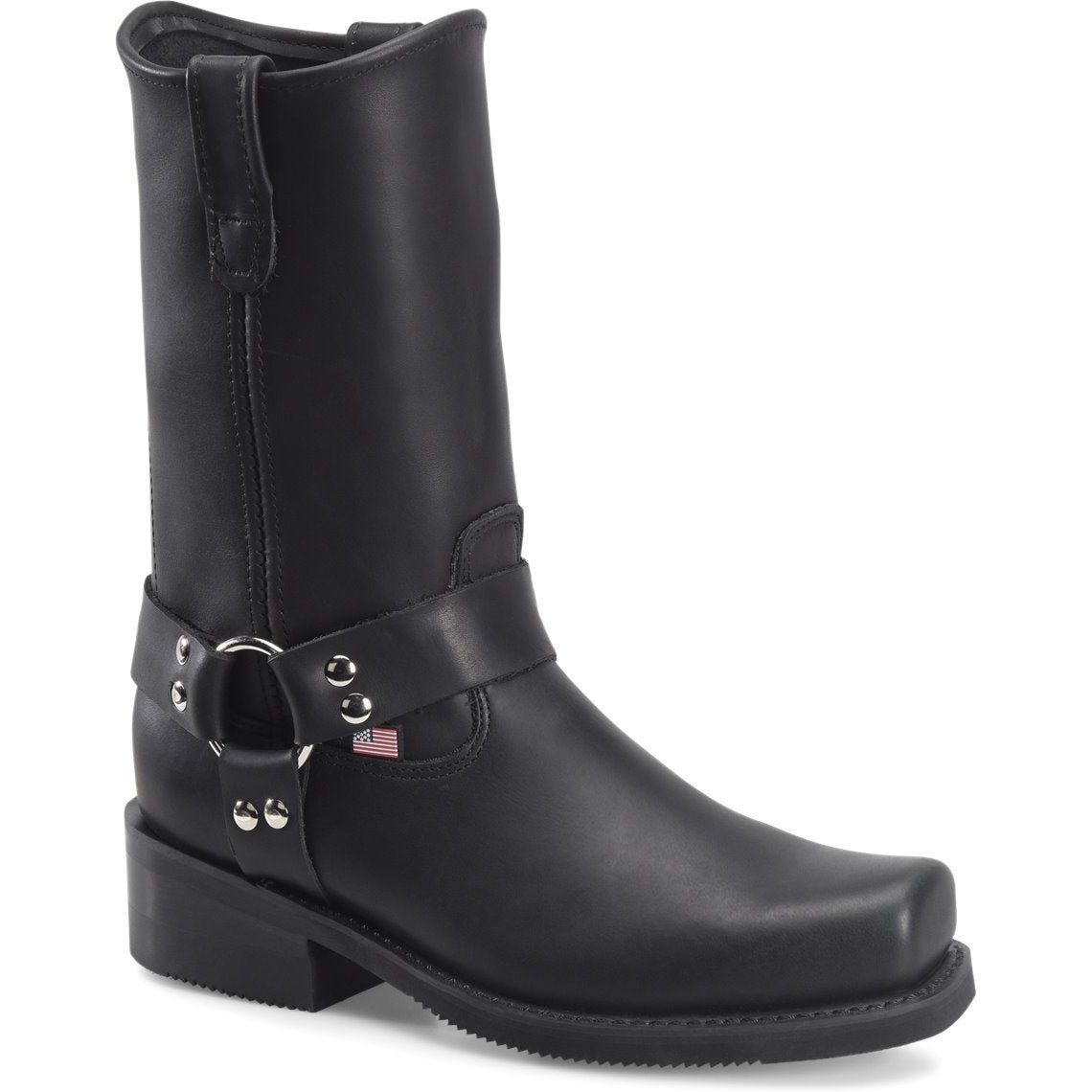 Black double shop h cowboy boots