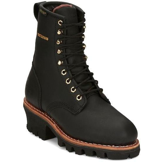 Chippewa black logger boots sale