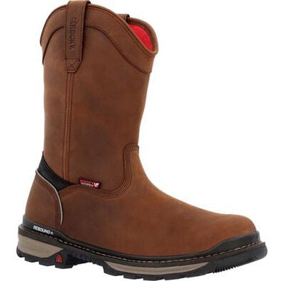 Rocky Men s Rams Horn 10 Comp Toe WP Pull On Work Boot Horse RKK044