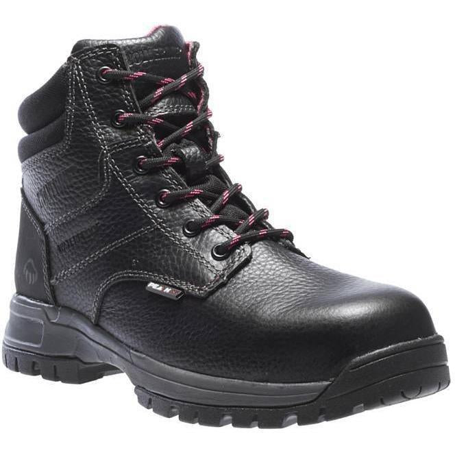 Womens black clearance leather work boots