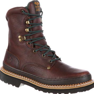 Georgia Men's Giant 8" Slip Resistant Work Boot -Brown- G8274 7 / Medium / Brown - Overlook Boots