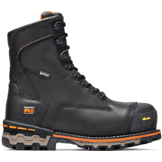 Timberland Pro Men's Boondock 8" Comp Toe WP Work Boot -Black- TB189645001  - Overlook Boots