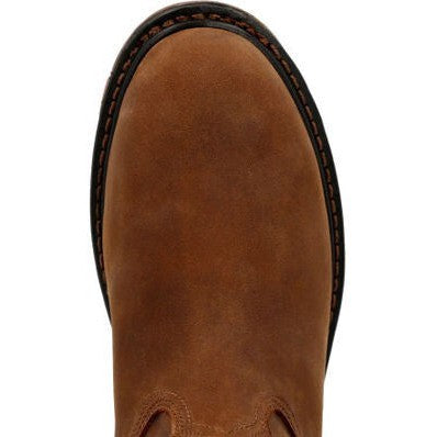 Georgia Men's Carbo Tec 10" Pull On Slip Resist Work Boot -Brown- GB00495  - Overlook Boots