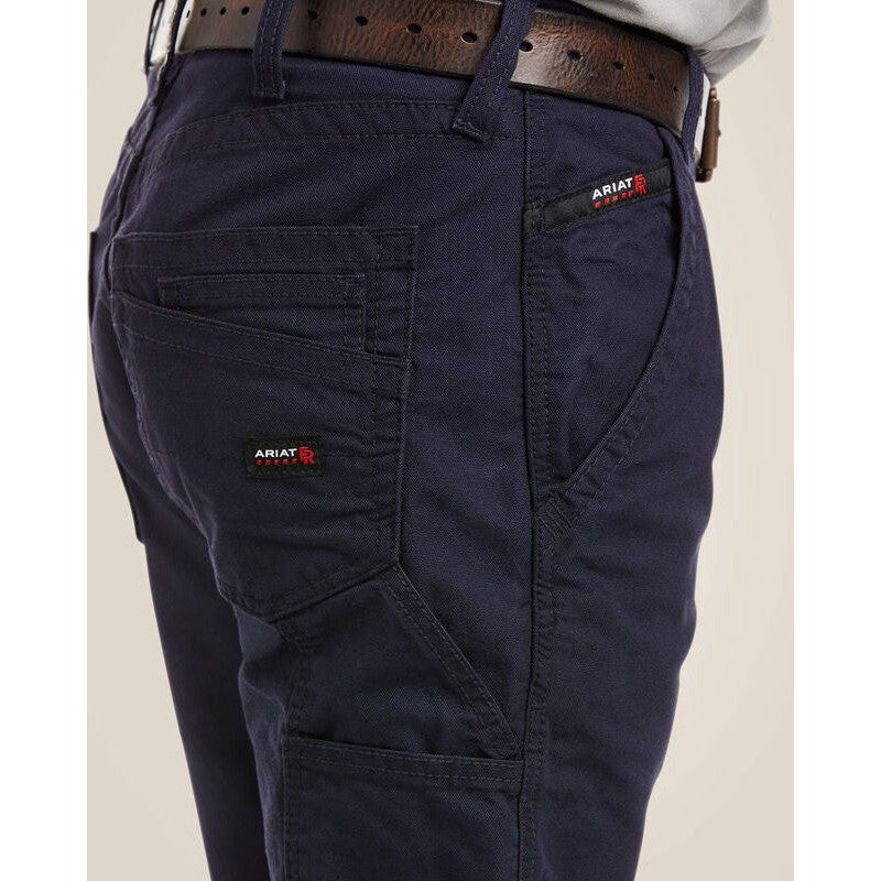 Ariat Men's Flame Resistant M4 Relaxed Workhorse Boot Cut Pant - Navy 10019623 - Overlook Boots