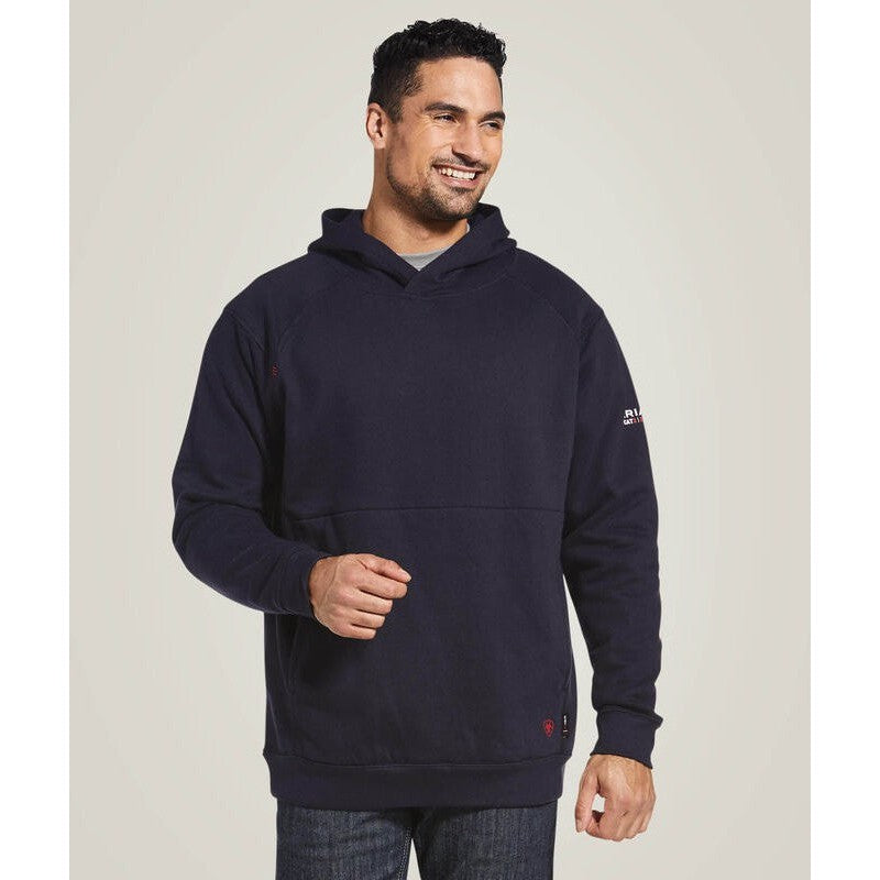 Ariat Men's Flame Resistant Rev Pullover Workwear Hoodie - Navy - 10032830 Small / Navy / Standard - Overlook Boots