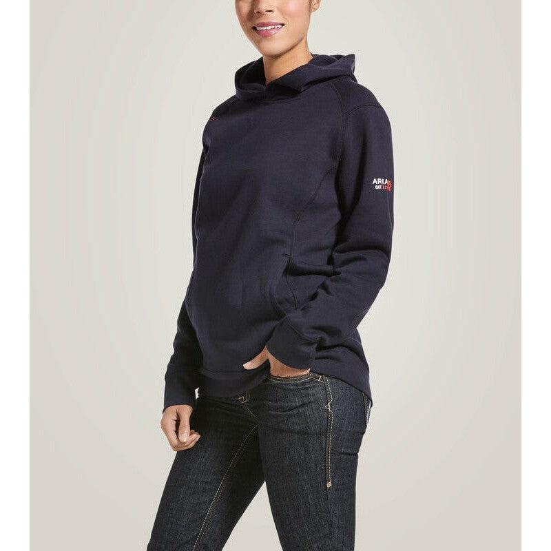 Ariat Women's Flame Resistant Rev Pullover Workwear Hoodie Navy - 10032833 Small / Navy - Overlook Boots