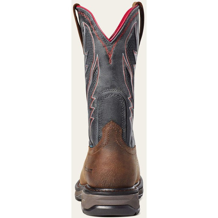 Ariat Men's WorkHog Xt VenTek Carbon Toe Western Work Boot -Brown- 10036005  - Overlook Boots