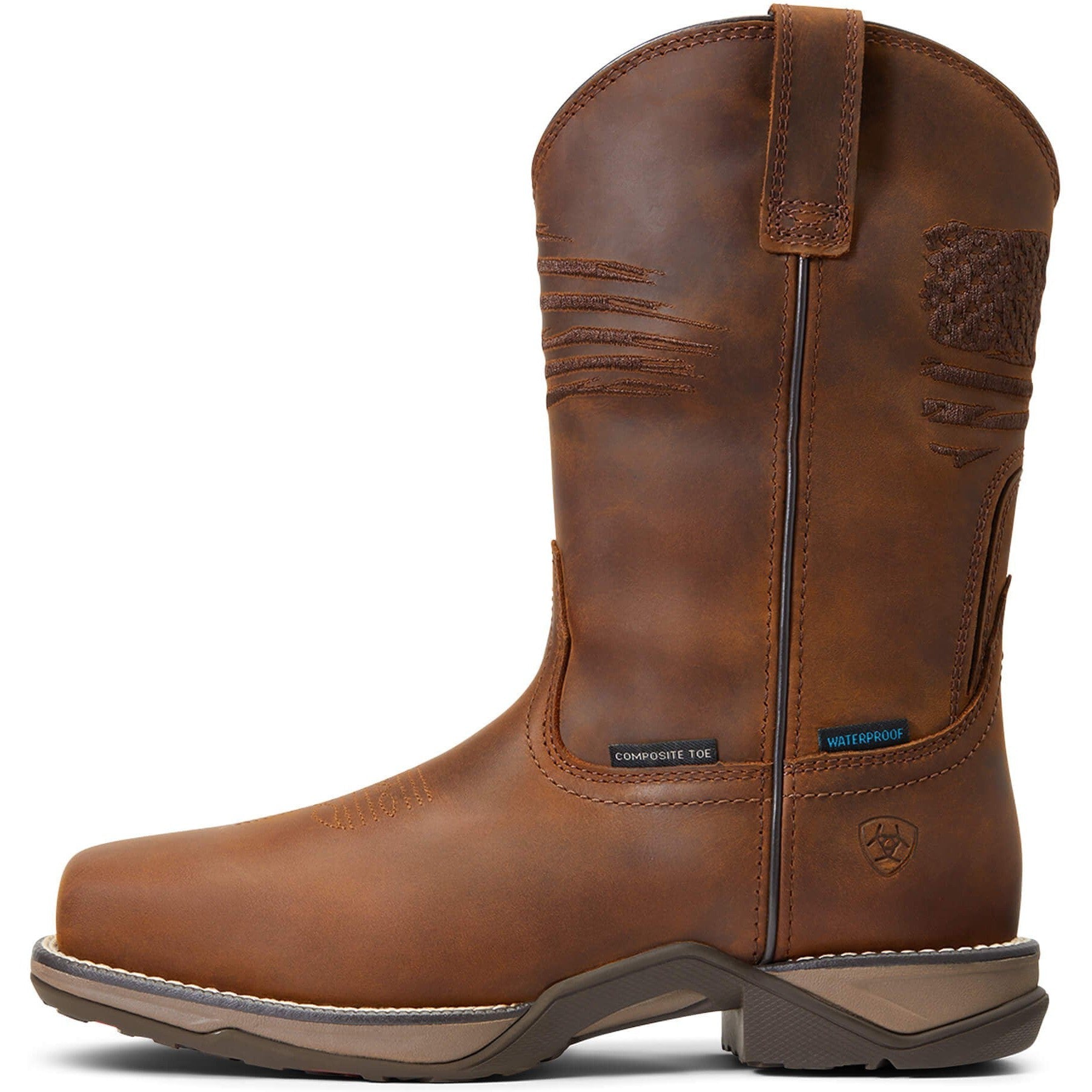 Ariat Women's Anthem Patriot 10" Comp Toe WP Western Work Boot- 10040433  - Overlook Boots