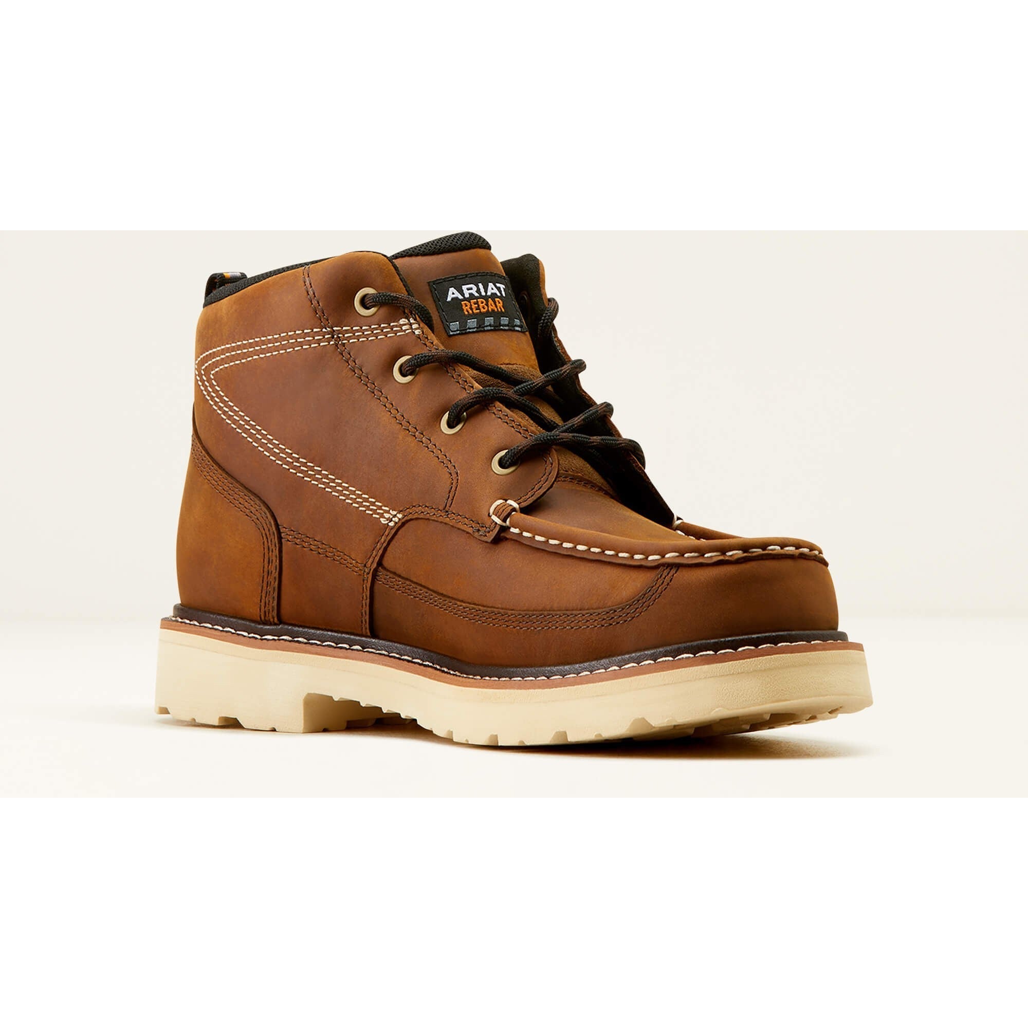 Ariat Men's Rebar Lift 5.5" Soft Toe Chukka Work Boot- Brown- 10050836 6 / Medium / Brown - Overlook Boots