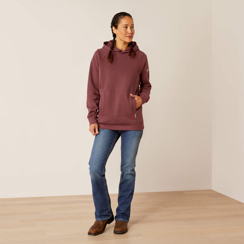 Ariat Women's Rev Flame Resistant Pullover Hoodie Grape - 10052835 - Overlook Boots