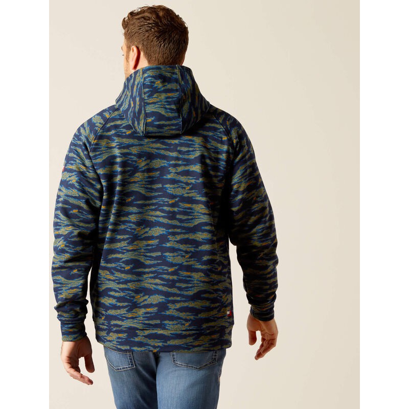 Ariat Men's Flame Resistant Smoke Flame Resistant Hoodie Blue Camo - 10052902 - Overlook Boots