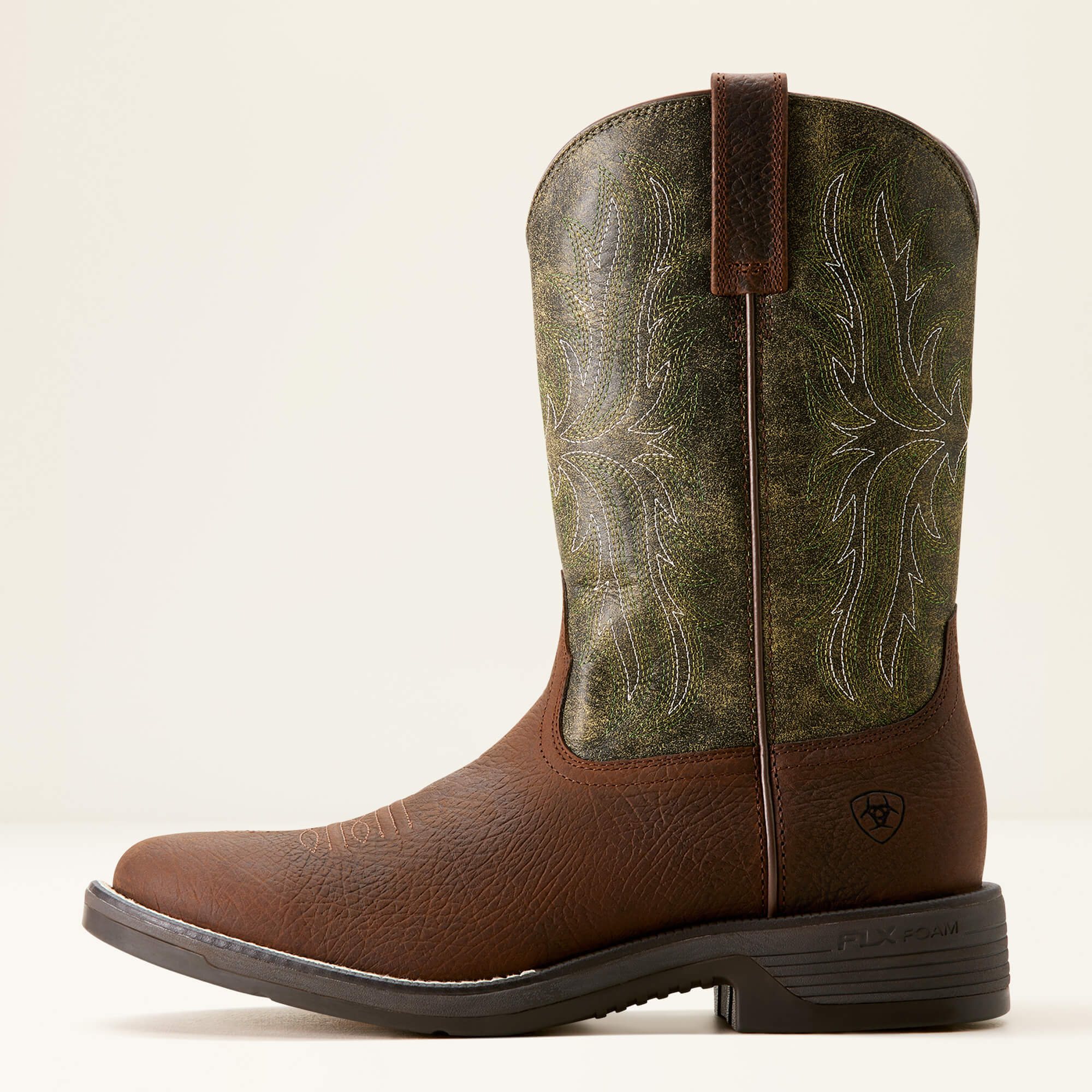 Ariat Men's Ridgeback Round Toe Cowboy Western Boot -Green- 10053575  - Overlook Boots