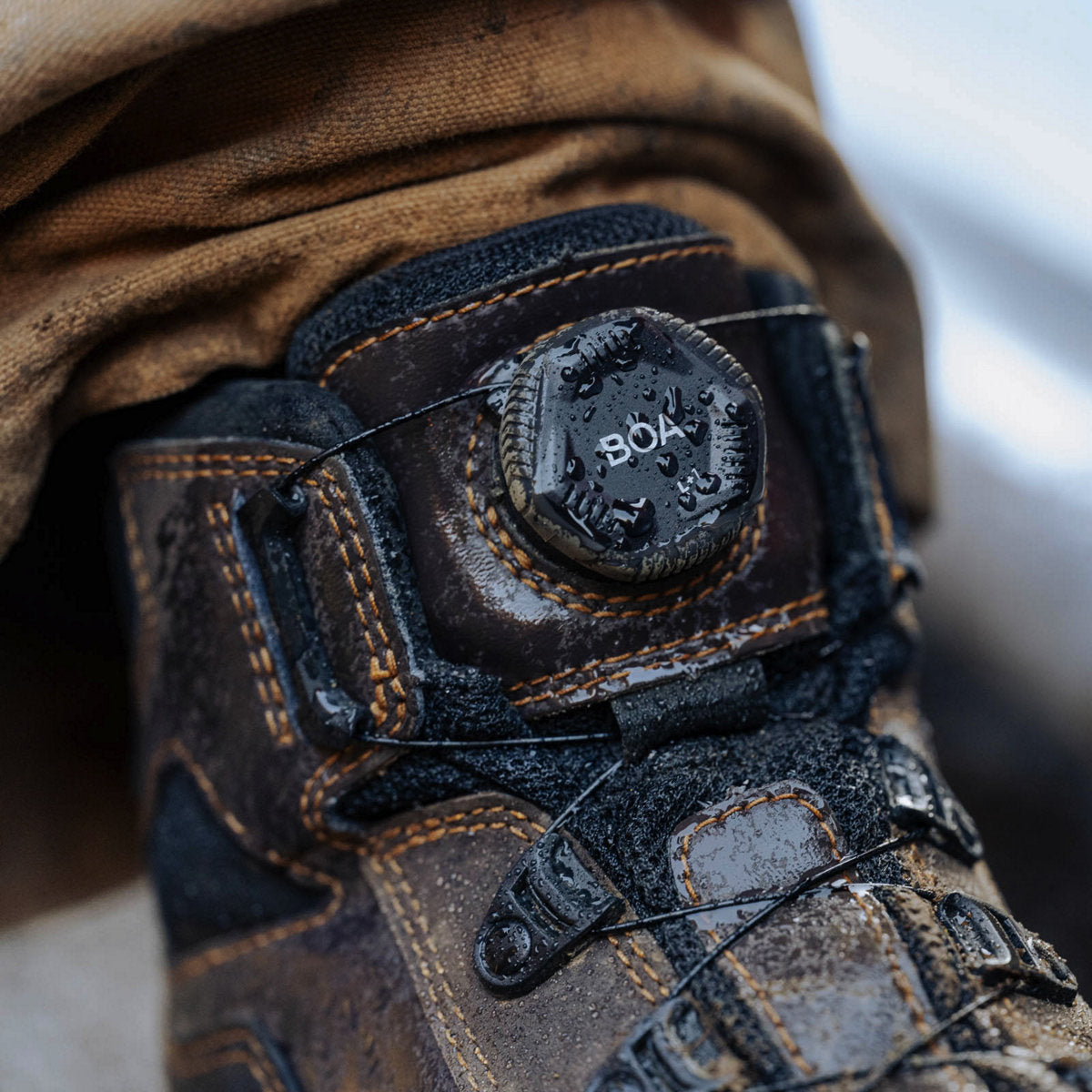 Danner Men's Vicious BOA 4.5" Comp Toe Waterproof Work Boot - Brown - 13800 - Overlook Boots