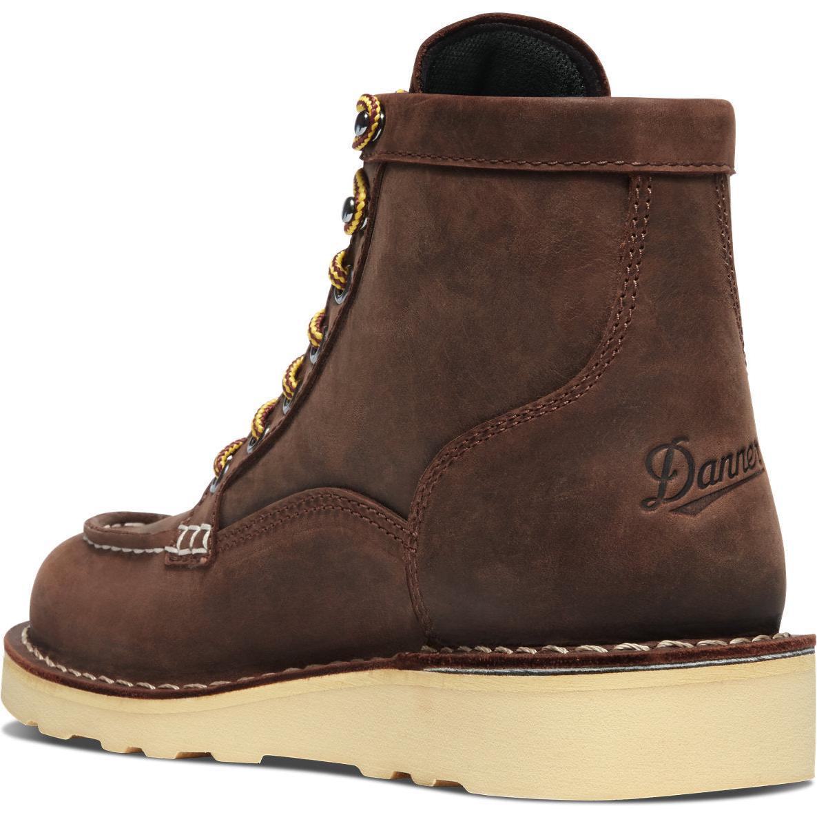 Danner Women's Bull Run GTX 6" Plain Toe Waterproof Work Boot - Brown - 15594 - Overlook Boots