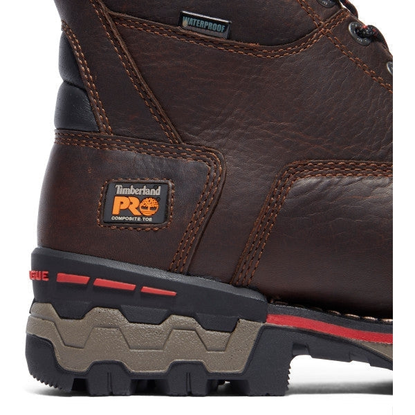 Timberland Pro Men's BoonDock 8" Comp Toe WP Work Boot -Brown- TB1A128P214  - Overlook Boots