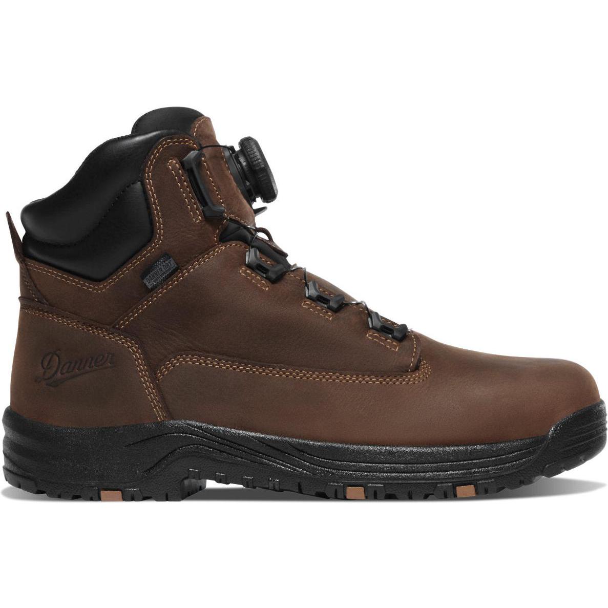 Danner Men's Caliper BOA 6" Aluminum Toe WP Work Boot - Brown - 19420 - Overlook Boots