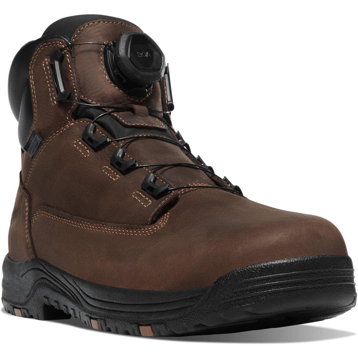 Danner Men's Caliper BOA 6" Aluminum Toe WP Work Boot - Brown - 19420 7 / Medium / Brown - Overlook Boots