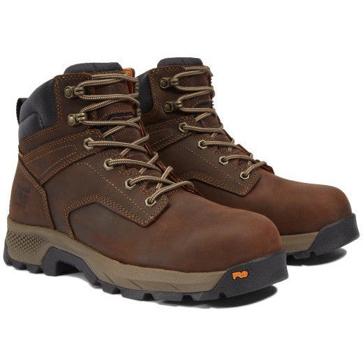 Timberland Pro Men's Titan EV 6" Comp Toe Work Boot- Brown- TB1A5NF6214 7 / Medium / Brown - Overlook Boots