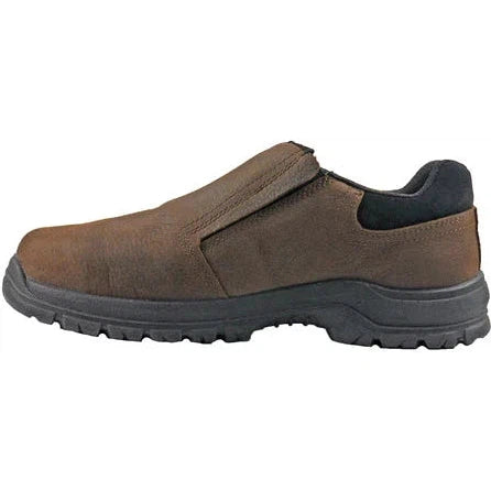 Hoss Men's Worker Composite Toe Slip Resistant Slip On Work Shoe - Brown 30402  - Overlook Boots