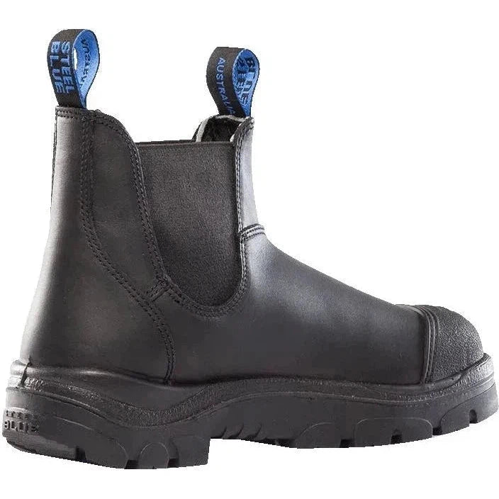 Steel Blue Men's Hobart Scuff Steel Toe Slip Resist Work Boot -Black- 812967  - Overlook Boots