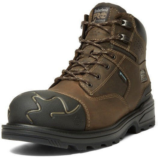 Timberland Pro Men's Magnitude 6" Comp Toe WP Work Boot- Coffee- TB1A5QFJ214  - Overlook Boots