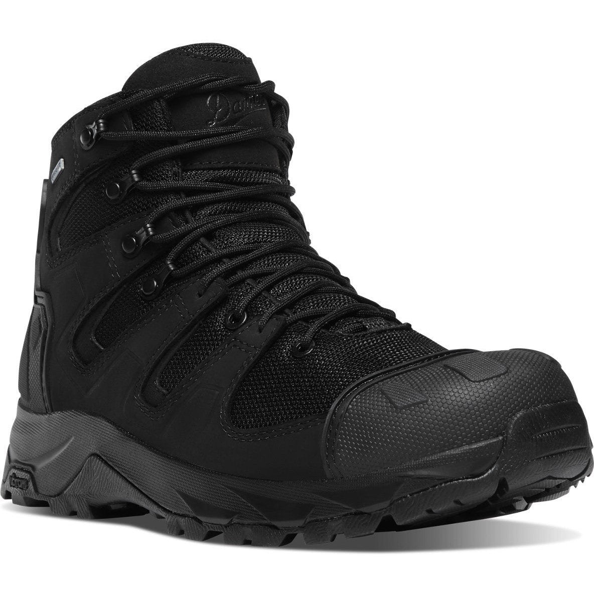 Danner Men's Downrange 6" Plain Toe WP Slip Resist Duty Boot -Black- 54021 6 / Medium / Black - Overlook Boots