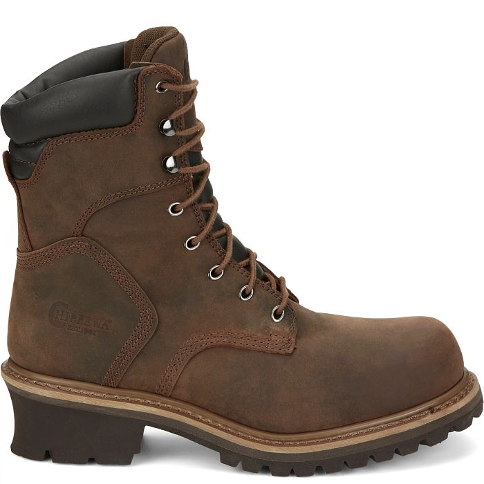 Chippewa Men's Hador 8" Steel Toe WP 400G Ins Logger Work Boot - 55025  - Overlook Boots