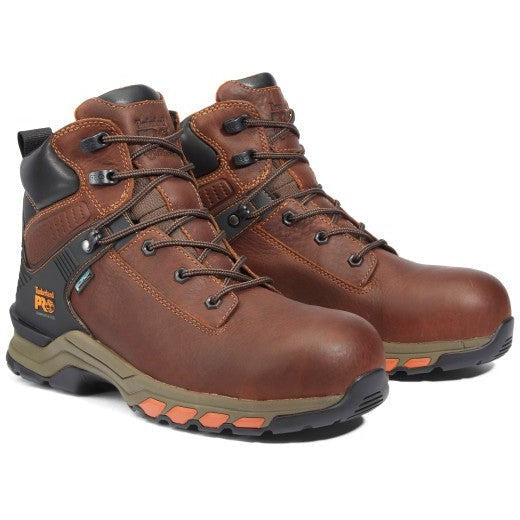 Timberland Pro Men's Hypercharge 6" Comp Toe WP Work Boot- Brown- TB1A1Q54214  - Overlook Boots