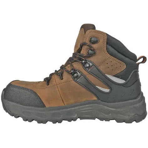 Hoss Men's Stomp Aluminum Toe Waterproof Slip Resist Work Boot - Brown 60203  - Overlook Boots