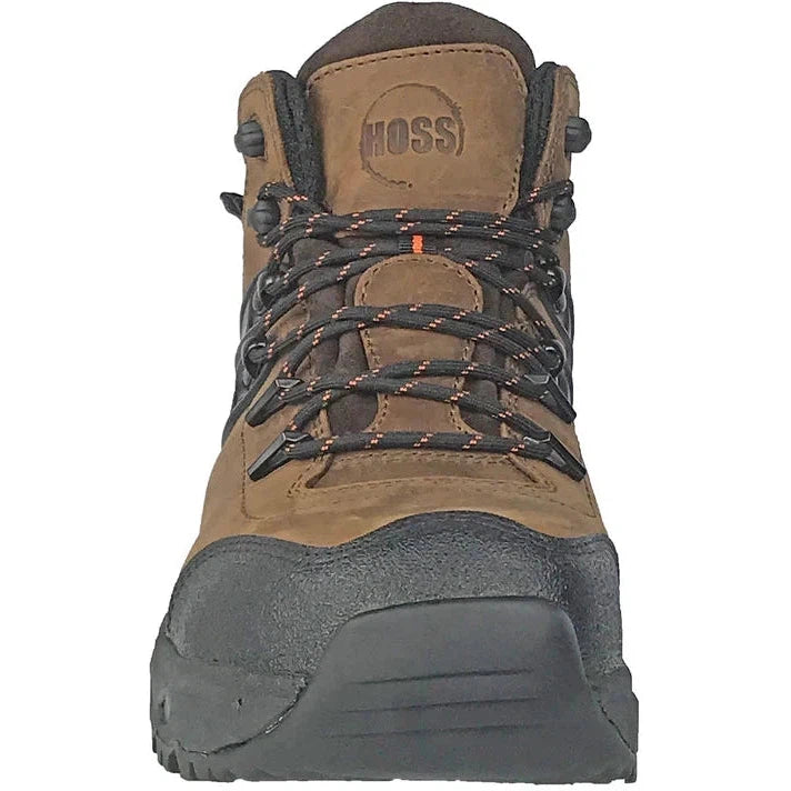 Hoss Men's Stomp Aluminum Toe Waterproof Slip Resist Work Boot - Brown 60203  - Overlook Boots