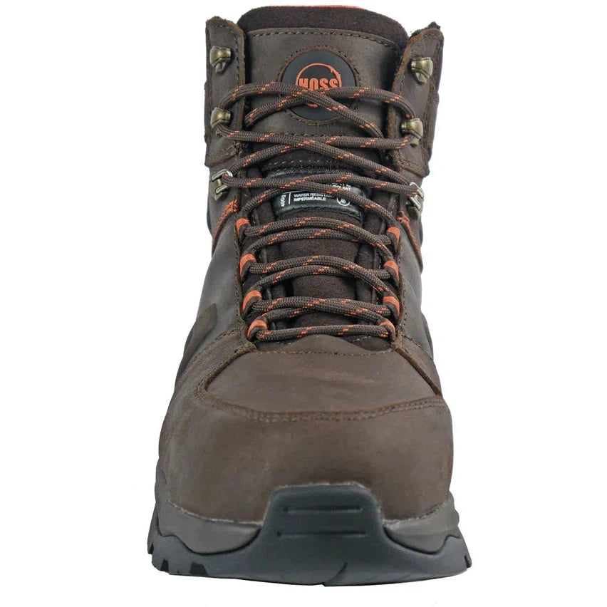 Hoss Men's Blast Composite Safety Toe Waterproof 400G Insulated Work Boot - Brown 60242  - Overlook Boots