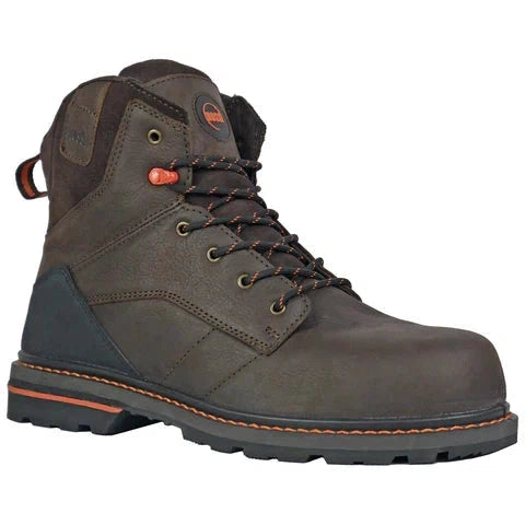 Hoss Men's Carson 6" Composite Toe Slip Resistant Work Boot - Brown 60413 7 / Medium / Brown - Overlook Boots