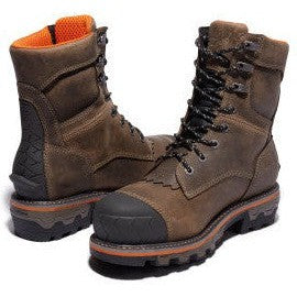 Timberland Pro Men's Boondock Logger Comp Toe WP Work Boot- Brown- TB1A29G9214 - Overlook Boots