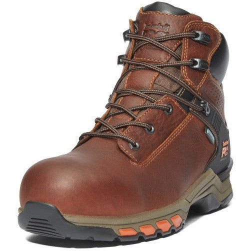 Timberland Pro Men's Hypercharge 6" Comp Toe WP Work Boot- Brown- TB1A1Q54214  - Overlook Boots