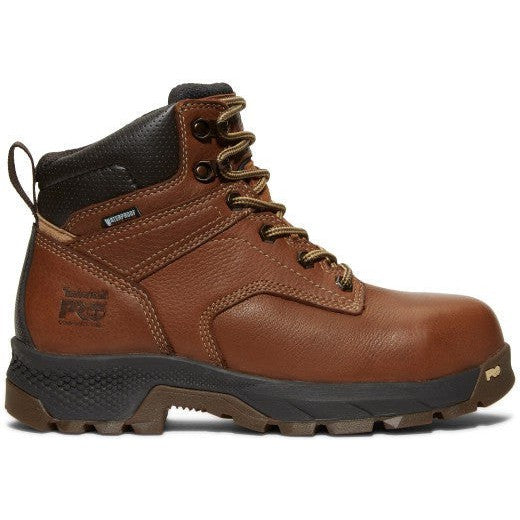 Timberland Pro Women's Titan EV 6" Comp Toe WP Work Boot- Brown- TB1A5P1A214  - Overlook Boots