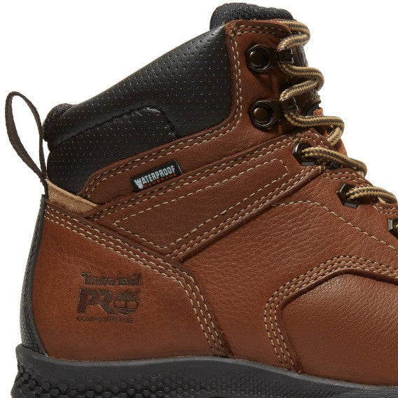 Timberland Pro Women's Titan EV 6" Comp Toe WP Work Boot- Brown- TB1A5P1A214  - Overlook Boots