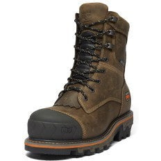 Timberland Pro Men's Boondock Logger Comp Toe WP Work Boot- Brown- TB1A29G9214 - Overlook Boots