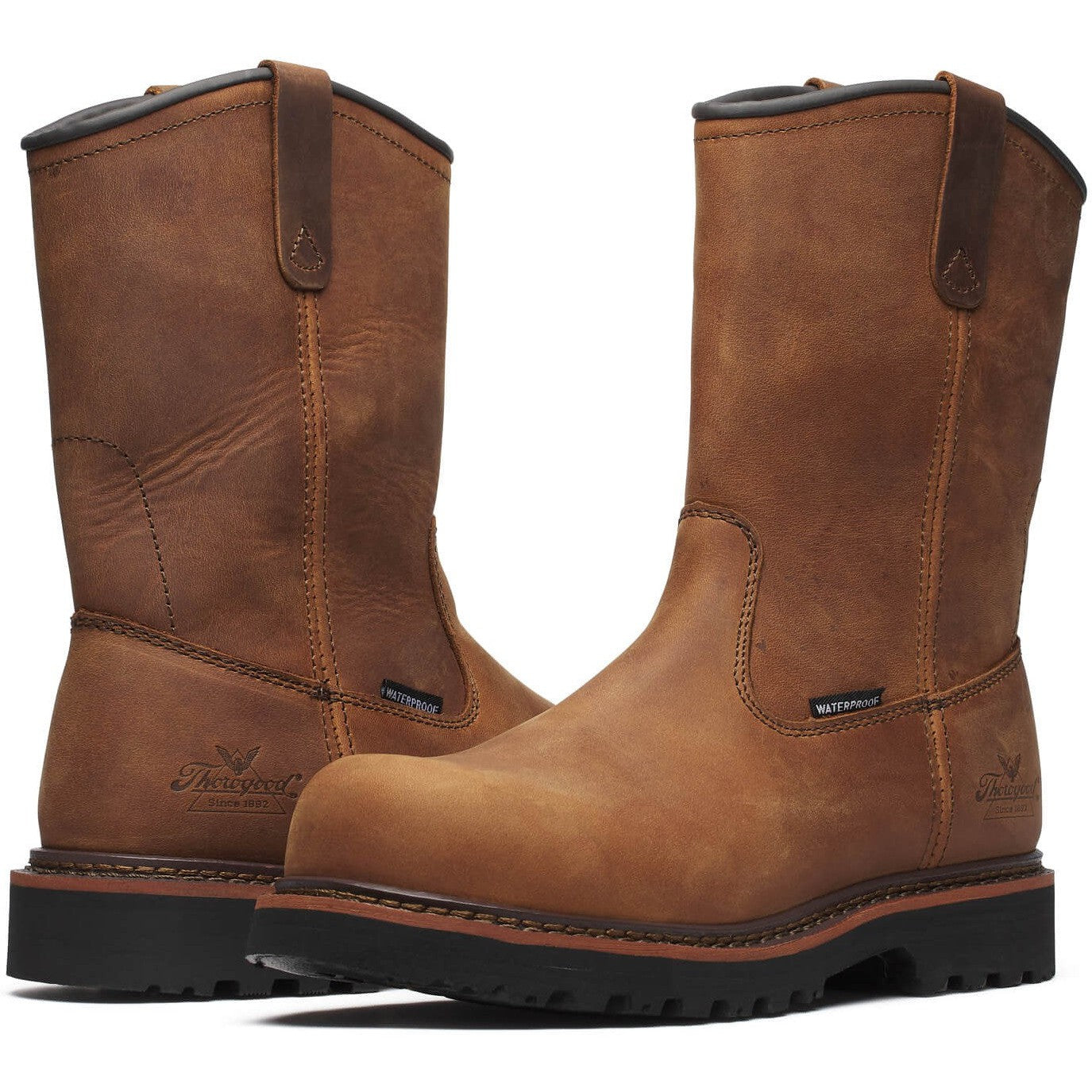 Thorogood Men's Wellington V-Series 11" Semi-oblique WP Work Boot- 804-4343 - Overlook Boots