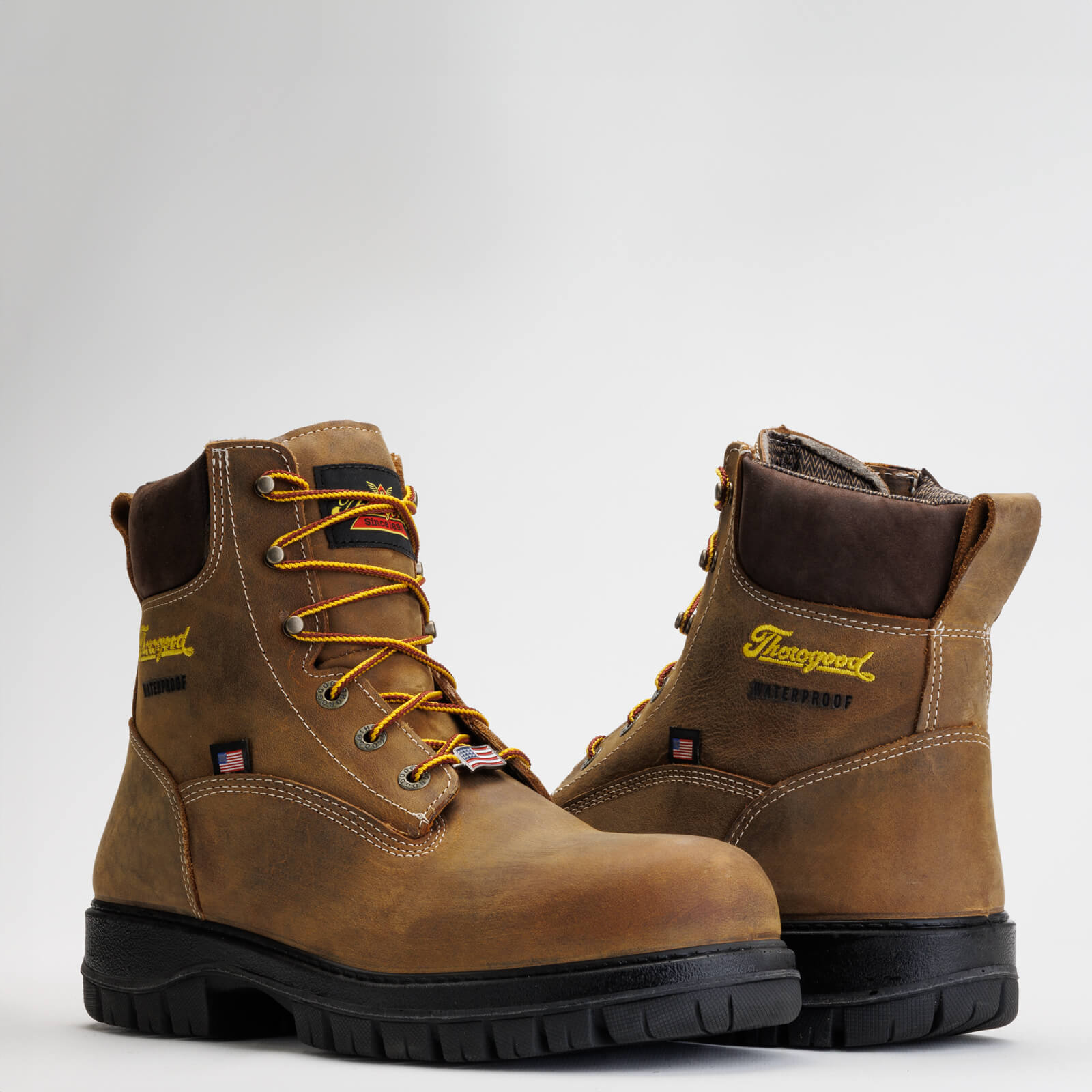 Thorogood Men's Genesis Series 6" Safety Toe WP Work Boot -Chestnut- 804-4149  - Overlook Boots