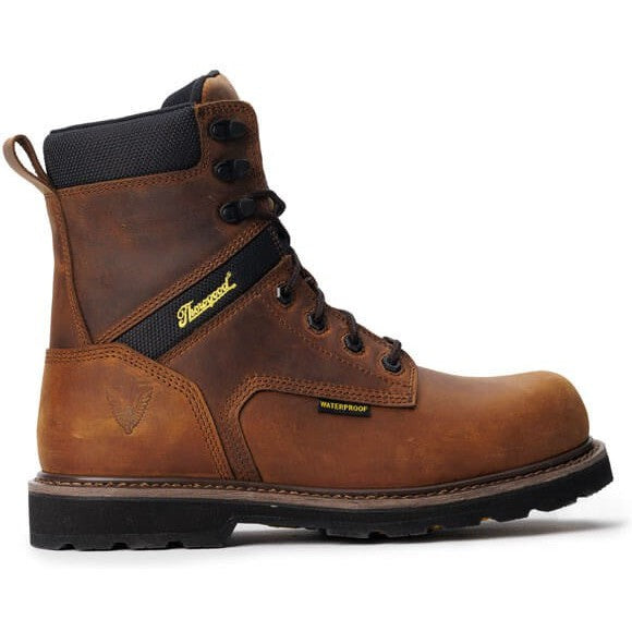 Thorogood Men's Jobsite 8" Safety Toe Waterproof 400G Work Boot -Horse- 804-4244 - Overlook Boots