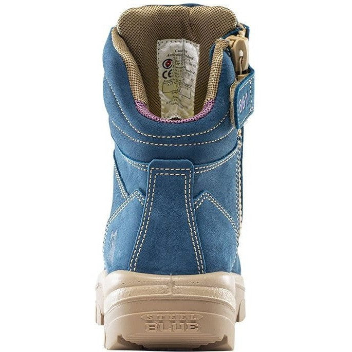 Blue safety boots online