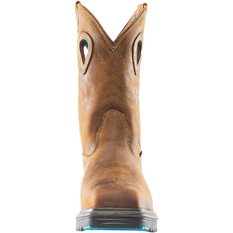 Steel Blue Men's Heeler Met Steel Toe WP Western Work Boot -Brown- 813904  - Overlook Boots