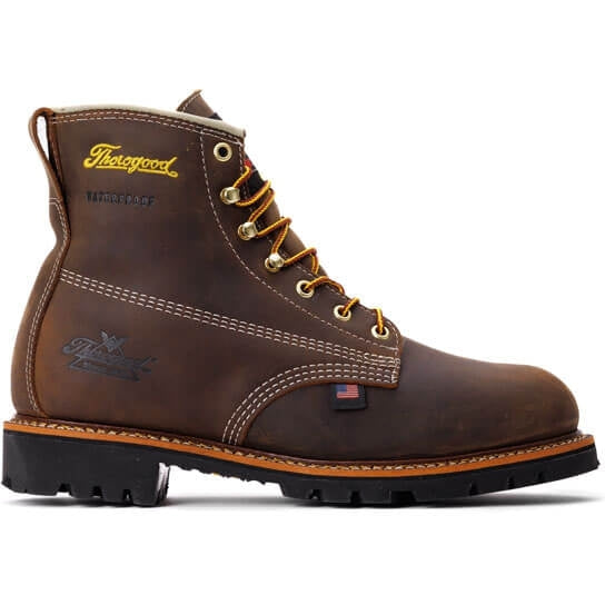 Thorogood Men s American Heritage 6 Waterproof Work Boot Brown 814